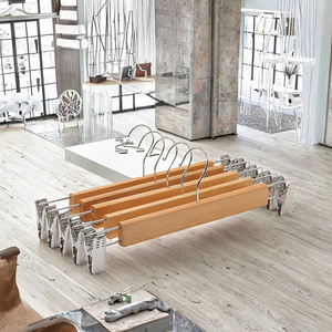 Bằng Gỗ Quần Móc Với 360 Xoay Móc Không-Trượt Váy Giá Và Kẹp Cho Không Gian Cửa Hàng - Product Image 2