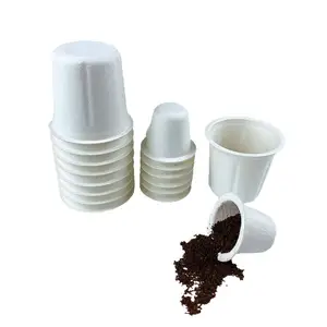 Phân hủy phân compost k cup Cà phê Pod phân hủy sinh học k cup với tùy chỉnh lá nắp giấy dựa k ly để bán