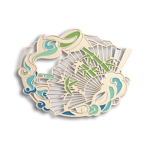 ป้ายชื่อออกแบบส่วนตัวสุดหรู ดีไซน์วงกลมโปร่ง ทำจากโลหะ ใช้เป็นที่คั่นหนังสือ - Product Image 2