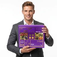 Personnalisation de boîte-cadeau de fruits haut de gamme avec boîte d'emballage écologique et personnalisation de boîte de couleur ondulée