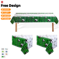 3Pièces Couverture de Table de Football de Baseball sur le Thème des Sports pour Décoration de Fête