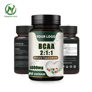 Nuovo verde fabbrica OEM Private Label aminoacidi a catena ramificata aminoacidi 2:1:1 capsule <span class=keywords><strong>BCAA</strong></span> - Product Image 2