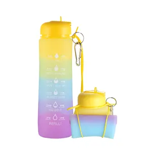 Everich 700ML Silicone Folding Cup Travel Water Bottle Outdoor Sports Silicone Water Bottle