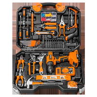 Ensemble d'outils électriques sans fil de qualité industrielle, perceuse sans fil 68V, batterie au lithium, ensemble d'outils à main, boîte pour réparation à domicile, mécanique, entretien