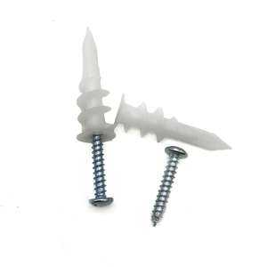 Plastic Wall Plugs Plastic Wall Plug Wholesale 5mm 6mm 8mm Insulation Expansion Anchor Fixing Furniture Screws Fasteners Nylon Plastic Drywall Wall Plugs Anchor