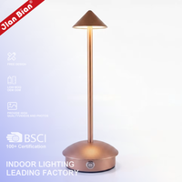 Lampe de table sans fil rechargeable, style minimaliste moderne, à piles, pour hôtel, café, restaurant, bar.