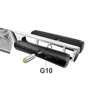 Couteau de cuisine utilitaire de 5 pouces VG10 Damas, couteau à éplucher les fruits avec manche G10, coffret cadeau premium, couteaux à découper les <span class=keywords><strong>légumes</strong></span> - Product Image 5