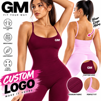 Nouveau débardeur de sport GM 2026 pour femme, coupe ajustée, léger, extensible dans les 4 sens, col rond sans coutures, idéal pour le Pilates et la gym, personnalisable avec logo, vente en gros
