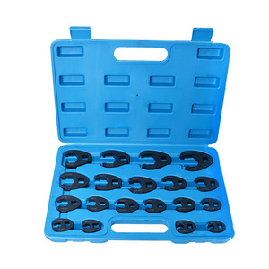 19-Piece Hose Wrench Set 8-32Mm Open End For Confined Spaces With Hard Case Storage - Product Image 1
