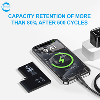 Batterie STAROZON améliorée haute capacité pour iPhone 12 Mini Pro Max, affichage du diagnostic et de l'état de santé à 100 %, sans transfert de puce IC