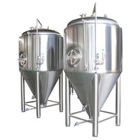 Fermenteur de bière 30l, réservoir de fermentation de bière conique avec veste à vendre