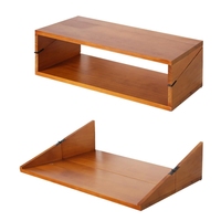 Minimalisme bureau maison chambre à côté de la Table Table murale pliante bureau pliant mural étagère flottante en bois pour les petits espaces