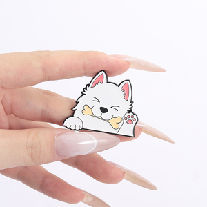 Lindo perro esmalte Pin dibujos animados Border <span class=keywords><strong>Collie</strong></span> broche Siberian Husky <span class=keywords><strong>Golden</strong></span> Retriever solapa insignia joyería regalo - Product Image 4