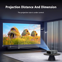 Mini projecteur intelligent 4K d'origine d'usine, 1000 lumens ANSI, projecteur vidéo portable pour cinéma maison