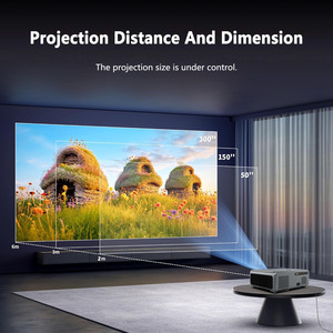 Máy chiếu <span class=keywords><strong>mini</strong></span> thông minh 4K chính hãng 1000 Ansi Lumens, máy chiếu video rạp hát tại nhà di động - Product Image 2