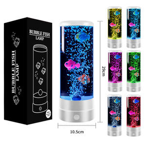Led 거품 물고기 분위기 램프 침실 테이블 램프 선물 아크릴 스마트 밤 빛 해파리 램프 - Product Image 4