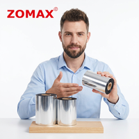 Pita Transfer Termal Wax yang Ditingkatkan 110mm 300m Kompatibel dengan Printer Barcode Zebra Konica Minolta Oki HP Mesin Label Fax Karbon
