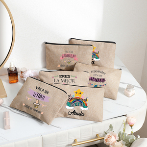 Sac de maquillage à motif imprimé « You Will Become An Aunt/Grandma On The Road », sac de rangement pour articles de toilette de voyage - Product Image 1