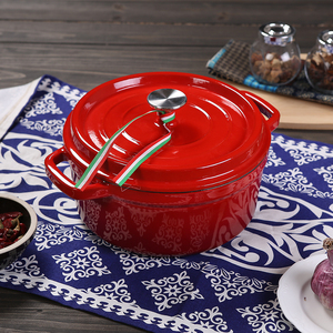 M-<span class=keywords><strong>COOKER</strong></span> 2024 cổ điển sang trọng men gang đôi tai xử lý súp soong nồi đỏ không dính khí/cảm ứng đã sẵn sàng - Product Image 6