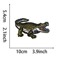 Patch en tissu pour broderie, motif animal créatif, Floride, pour la conception, vente directe d'usine en Chine