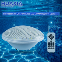 Lumière LED pour piscine HUAXIA IP68 étanche 12V 24W, éclairage submersible pour piscine Par 56