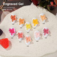 Lampe UV Gel Longue Durée Peinture 3D Vernis à Ongles 30 Couleurs DIY Gel Gravé pour la Beauté Fournisseur d'Ongles Premium