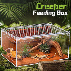 Enclos pour <span class=keywords><strong>reptiles</strong></span> en acrylique magnétique - Habitat personnalisé transparent pour araignées/tarantules avec accès facile pour les éleveurs - Product Image 4