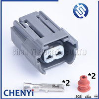 Connecteur de fil automobile étanche 2 broches 2,2 mm DL 090 femelle, prise d'injecteur de carburant 6195-0043 pour Mazda