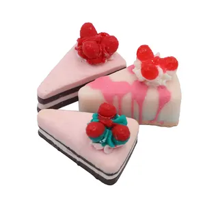 Wholesale OEM ODM handmade natural organic vegan essential oil gift boxe birthday cake bathing bar bath whitening toilet soap