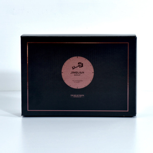 Boîte cadeau de bijoux en carton avec logo personnalisé Boîte de <span class=keywords><strong>dessin</strong></span> de collier Boîte de papier à tiroir coulissant avec mousse noire pour l'emballage de bijoux - Product Image 2