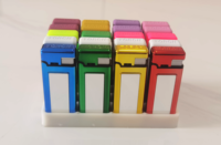 Nouveau Briquet Électronique en Plastique au Design Européen Moderne 2026, Prix Usine OEM, à Gaz Butane, Coupe-Vent, Rechargeable pour Cigarettes