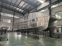 Bateau de pêche à catamaran de luxe de conception nouvelle et très populaire, yacht en aluminium à vendre