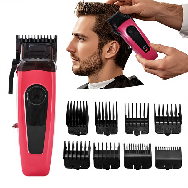 Jaysunny Professional Hair Trimmers Hair Cutting Tool Led Display With Base Hair Trimmers Clippers Set for Beauty Salon