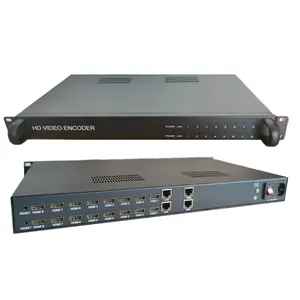 Sistem Headend TV Digital 16 saluran Encoder iptv Rtmp H.264 H.265 Iptv 1u