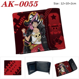 Cartera Corta de Cuero PU con Hebilla Oculta de Anime One Piece de Luffy Zoro, Tarjetero Plegable, Monedero para Estudiantes - Product Image 2