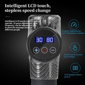 Pistola de Masaje Muscular Eléctrica Profesional de Tejido Profundo con Pantalla LCD de 30 Velocidades, Compatible con Múltiples Cabezales, para Recuperación Física - Product Image 5