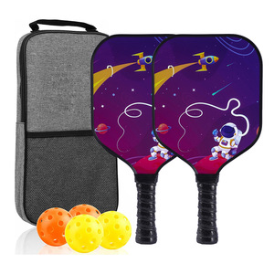 Ensemble de pickleball pour enfants, raquettes en fibre de verre avec balles et sac de transport pour le jeu en plein air - Product Image 4