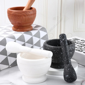 Pilon manuel en gros Syh395 pour ail, herbes, épices, mélangeur, broyeur, bol, pilon à médicaments, pilon de cuisine - Product Image 3