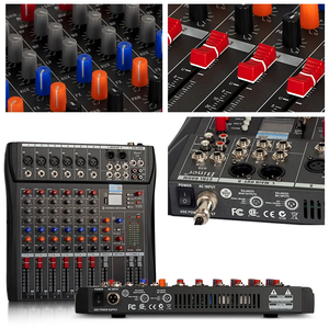 Table de Mixage Audio Professionnelle Biner DX6 à <span class=keywords><strong>6</strong></span> Canaux avec Bluetooth, Effet DSP Réverbération Intégré et Enregistrement USB - Product Image 3