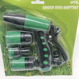 5PCS Adjustable Garden Lawn Water Hose Pipe Fitting Nozzle <strong>Spray</strong> Gun Tool <strong>Set</strong> with Watering Connector Outdoor for Garden Cart - Product Image 2