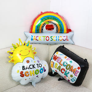 Ballon en aluminium à thème rentrée scolaire, dessin animé, sac à dos, crayon, bus, ballon pour fête à thème rentrée scolaire pour enfants - Product Image 2