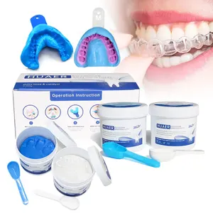 2024 meilleur vendeur dents grillz kit de moule faisant des placages de retenue de prothèse dentaire impression mastic silicone matériel d'impression dentaire