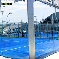 Canchas de Pádel Panorámicas Interiores LUX de 20 * 10 Metros, Estándar, con Marco Verde Oscuro, Edición Personalizada