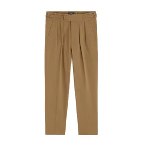 2024 Hot Sale Custom New Desgin Wholesale Solid Color Pinstripe Men's Chino Linen Gurkha Pants