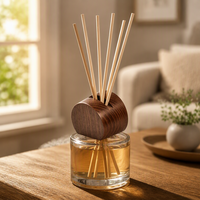 Bouchon de bouteille d'huile essentielle en bois fait main - Couvercle diffuseur à visser pour l'aromathérapie