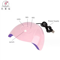 Lampu Kuku Gel LED Portabel Tanpa Kabel Isi Ulang SUN S2 3 Timer 36W 12 LED Sensor Pintar Pengering Kuku UV Harga Grosir Murah