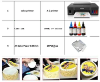 Printer Inkjet tinta dapat dimakan untuk A4 G1810/G1831/A3 IX6880 IX6870 mesin cetak kopi permen kue pencetak kertas beras