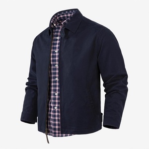 Giacca Bomber Slim Fit da Uomo RL con Logo Cavallo Ricamato, Chiusura a Cerniera, Antivento, in Cotone, per Autunno - Product Image 1
