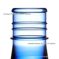 55-Port Blaue PET-Vorformrohre für Wasserspender-Eimer, Fünf-Gallonen-Flaschen-Crimpring-Stützring