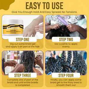 72h Lasting Oalen Private Label Strong Hold Watermelon Twist <strong>Braid</strong> Gel for Braiding and Locs - Product Image 5